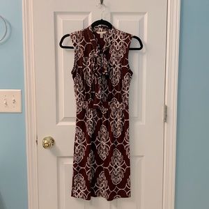 Banana Republic brown xs dress with tie front
